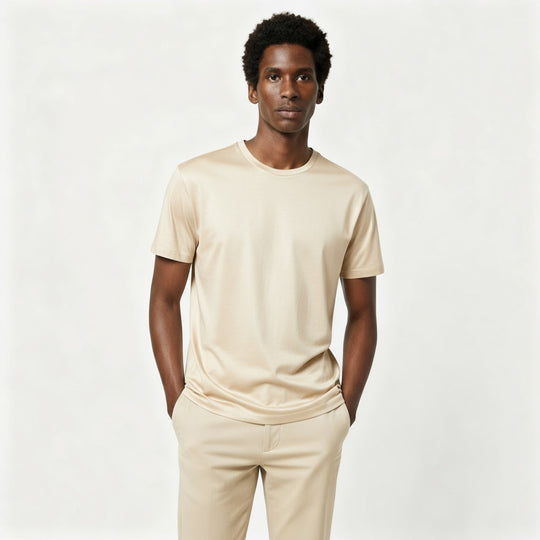 T-Shirt Homme 70% Soie - StudioSoie