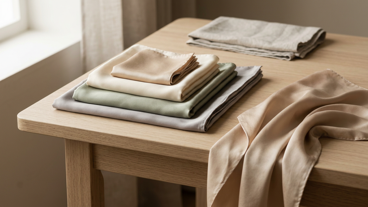 Quelle taille de foulard en soie choisir : 53, 65, 70 ou 90 cm - StudioSoie