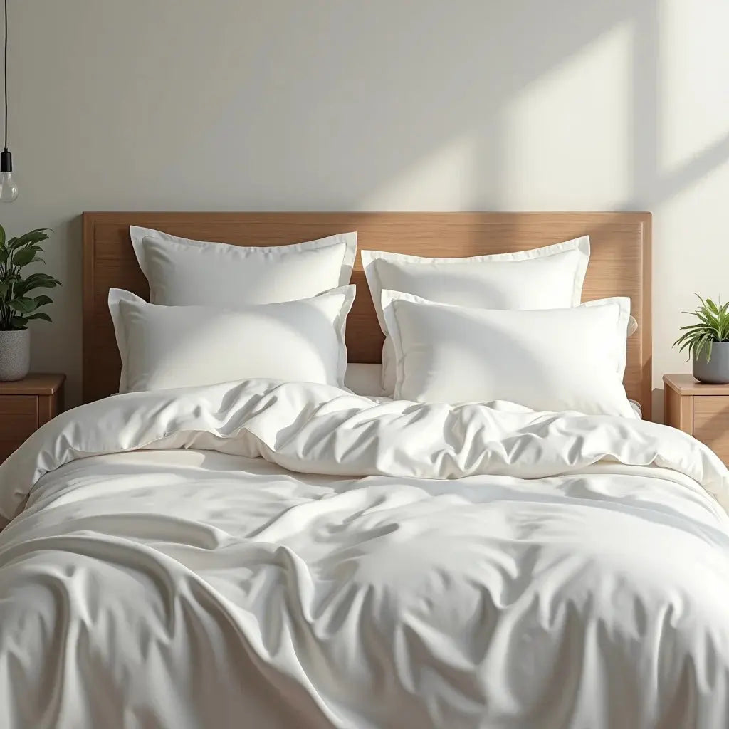 Egyptian Cotton Bedding Set - Parure coton égyptien luxe et douceur durable pour lit