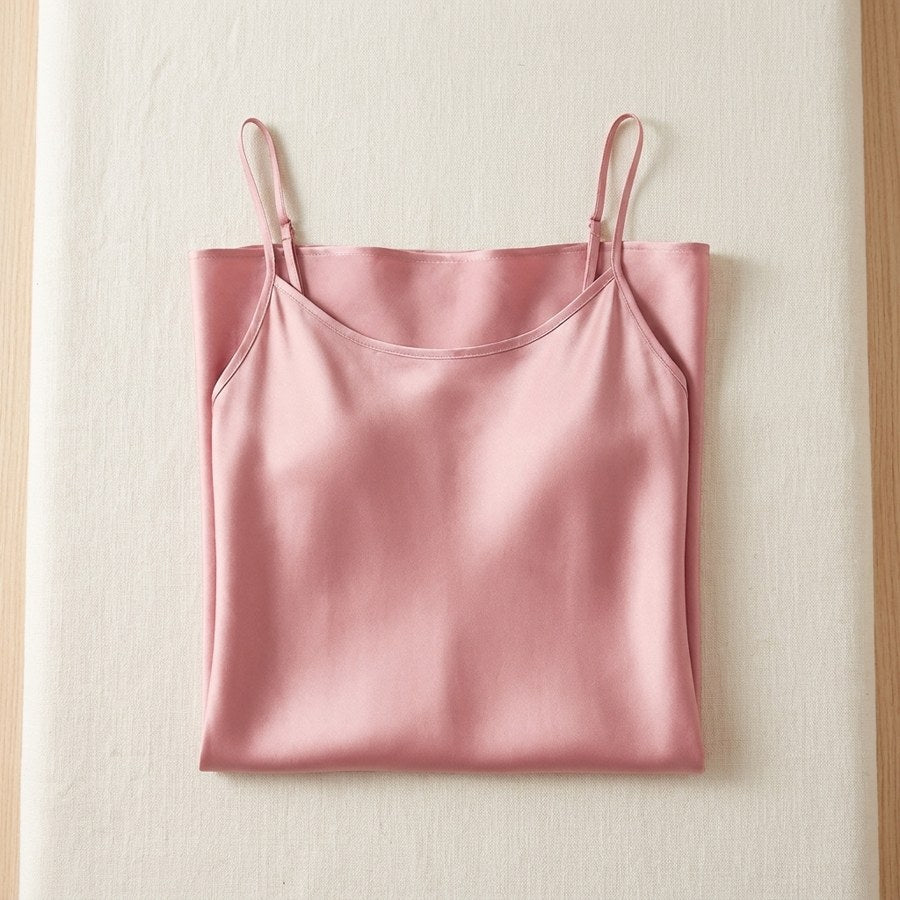 Nuisette mini en soie de mûrier 19 momme - coloris Rose | StudioSoie