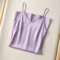 Robe longue unie en soie de mûrier - coloris Lavande | StudioSoie