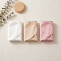 Lot de 3 culottes en soie de mûrier taille basse femme - coloris Trio · Blanc, Nude, Rose | StudioSoie