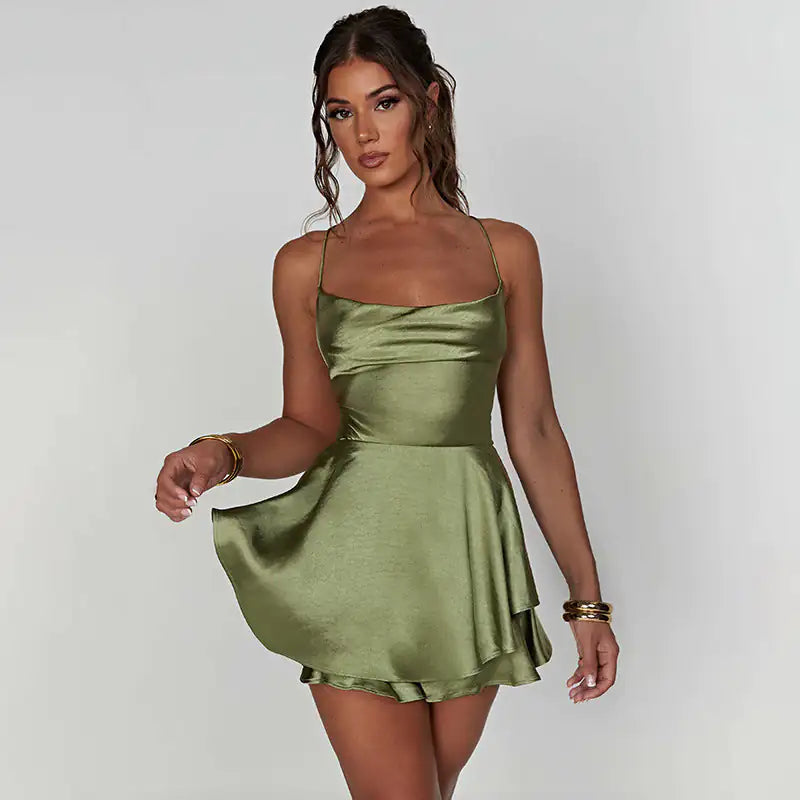 Robe en Satin-Collection Noël - StudioSoie