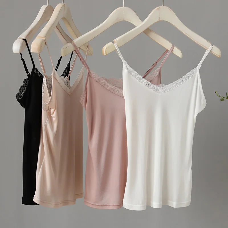 Naisten silkki tank top