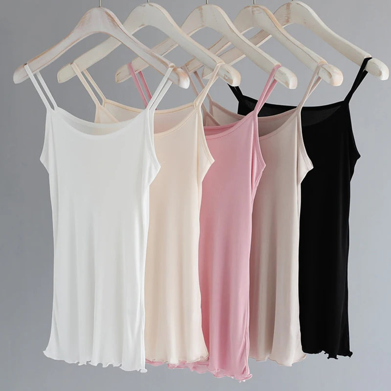 Tank Top Silk Nightgown