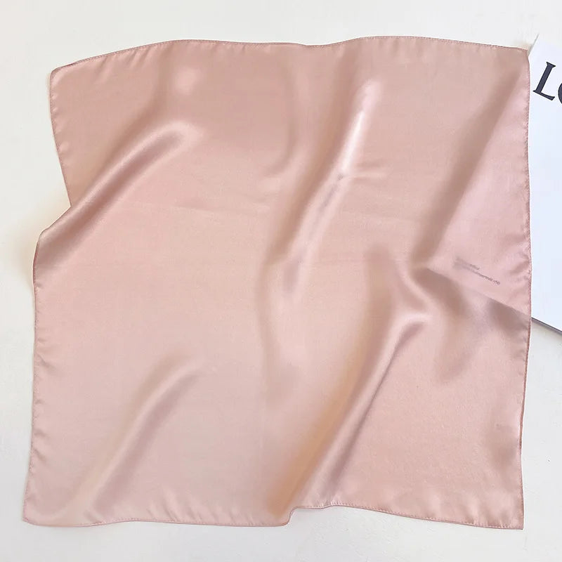 Nature Silk Neck Scarves Lady Foulard Lovely Strawberry Print 100% Real Silk Square Scarf for Women Bag Ribbon Hairband Kerchief - StudioSoie