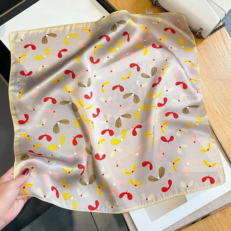 Foulard en Soie de Mûrier 100% – Carré Femme 53×53 cm - StudioSoie