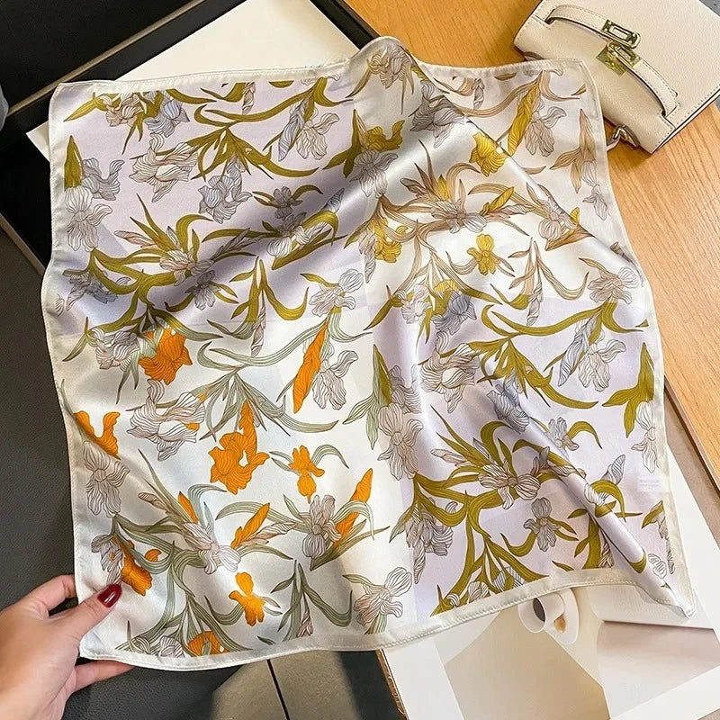 Foulard en Soie de Mûrier 100% – Carré Femme 53×53 cm - StudioSoie