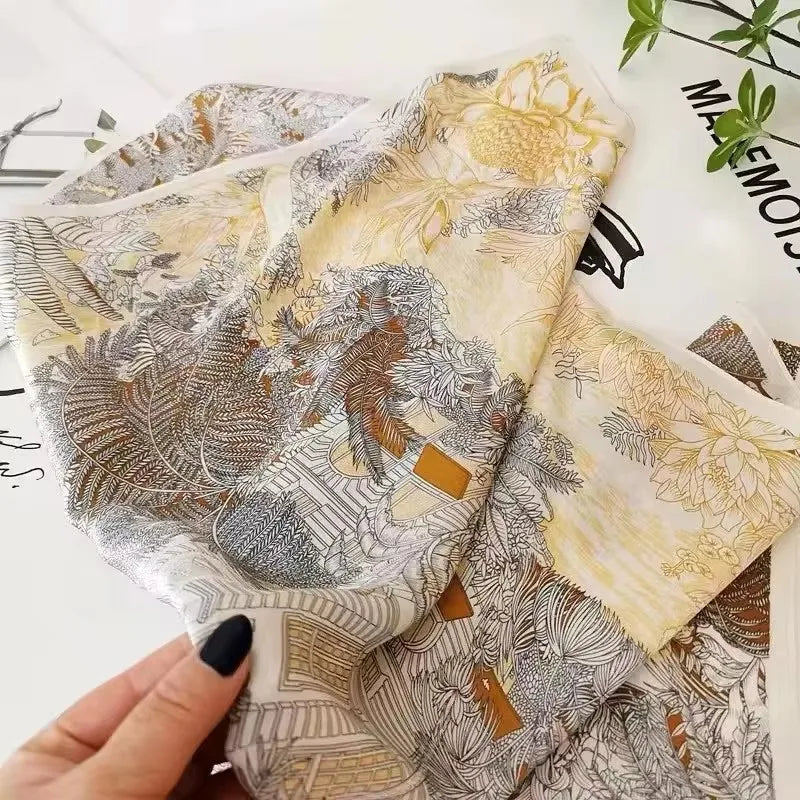 Foulard Carré en Soie Naturelle 65 cm - Accessoire Luxe 100% Soie de Mûrier - StudioSoie