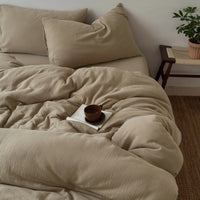 Påslakan i Skrynklig Bomull — Naturlig Mjukhet