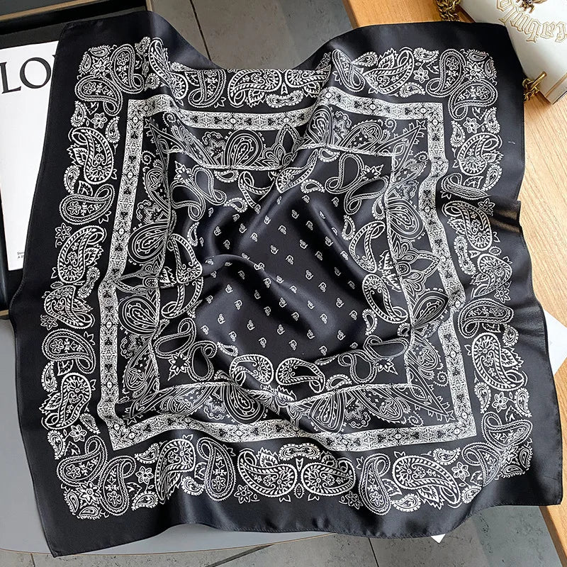 Foulard Carré en Soie Naturelle 65 cm - Accessoire Luxe 100% Soie de Mûrier - StudioSoie