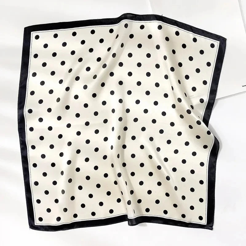 Nature Silk Neck Scarves Lady Foulard Lovely Strawberry Print 100% Real Silk Square Scarf for Women Bag Ribbon Hairband Kerchief - StudioSoie - 
