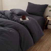 Påslakan i Skrynklig Bomull — Naturlig Mjukhet