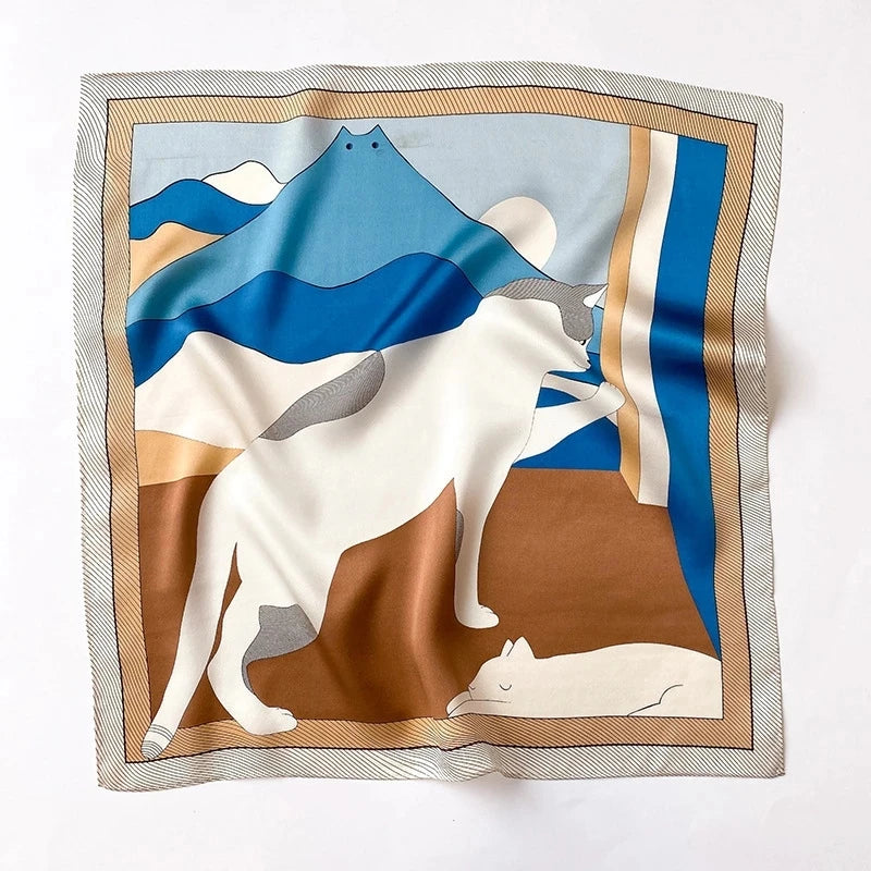 Écharpe - Foulard - Carré en Soie - Bandana - StudioSoie