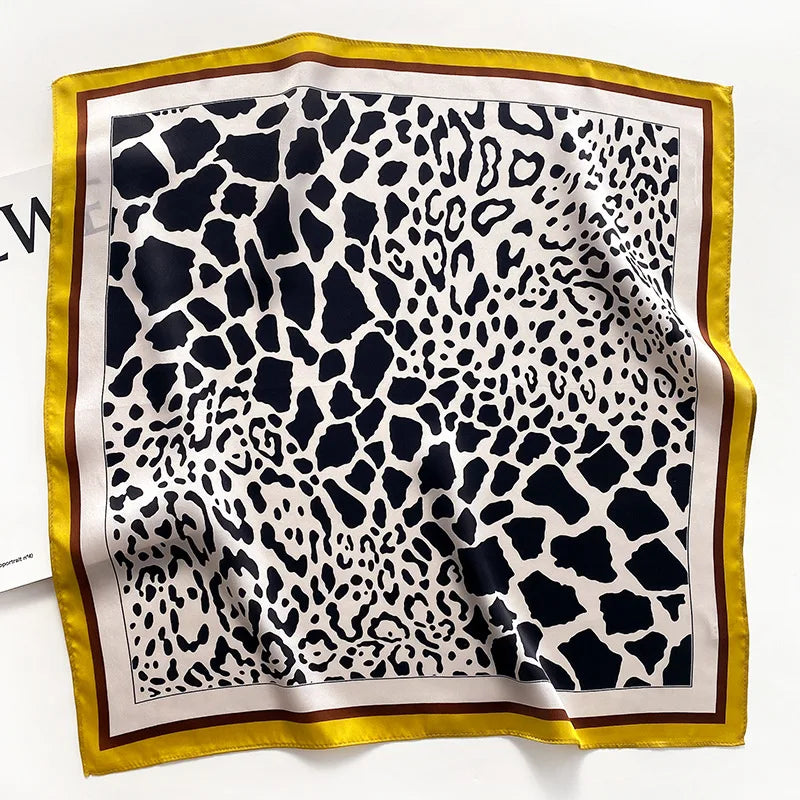 Nature Silk Neck Scarves Lady Foulard Lovely Strawberry Print 100% Real Silk Square Scarf for Women Bag Ribbon Hairband Kerchief - StudioSoie - 