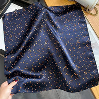 Nature Silk Neck Scarves Lady Foulard Lovely Strawberry Print 100% Real Silk Square Scarf for Women Bag Ribbon Hairband Kerchief - StudioSoie - 