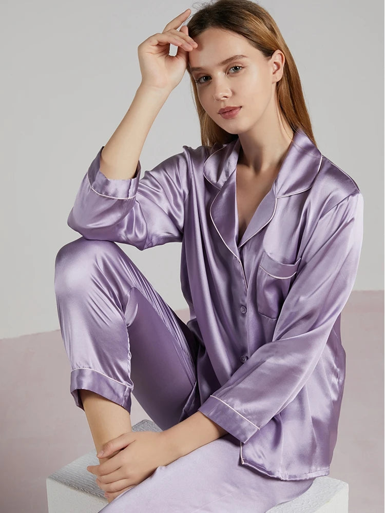 100 % 19MM svilene pižame za ženske