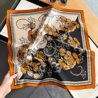 Nature Silk Neck Scarves Lady Foulard Lovely Strawberry Print 100% Real Silk Square Scarf for Women Bag Ribbon Hairband Kerchief - StudioSoie - 