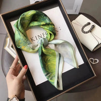 Foulard Carré en Soie Naturelle 65 cm - Accessoire Luxe 100% Soie de Mûrier