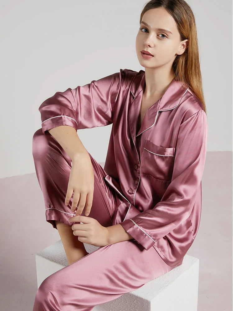 100 % 19MM svilene pižame za ženske