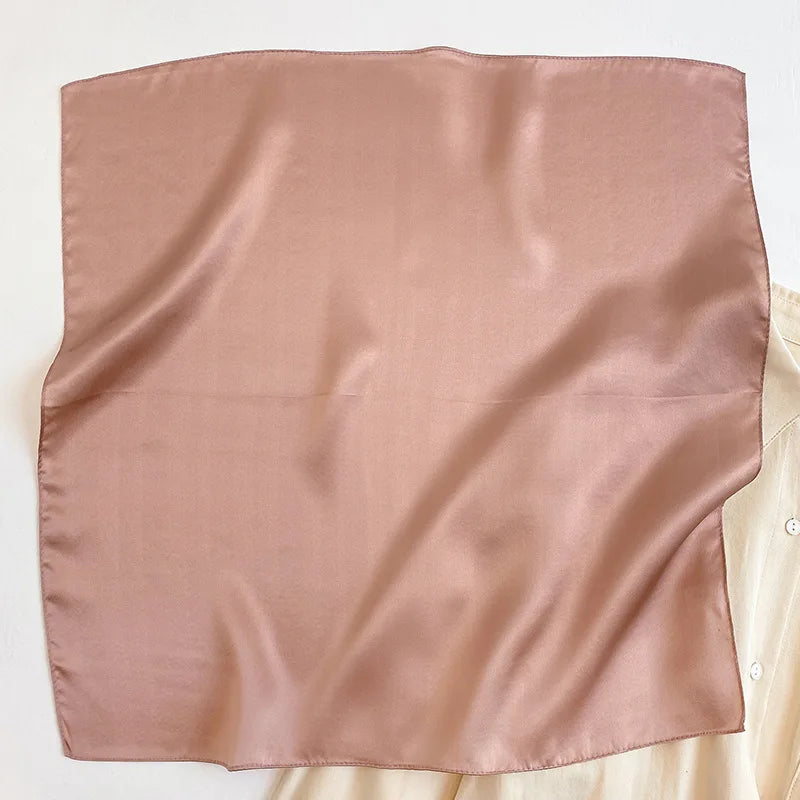 Nature Silk Neck Scarves Lady Foulard Lovely Strawberry Print 100% Real Silk Square Scarf for Women Bag Ribbon Hairband Kerchief - StudioSoie - 
