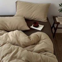 Påslakan i Skrynklig Bomull — Naturlig Mjukhet