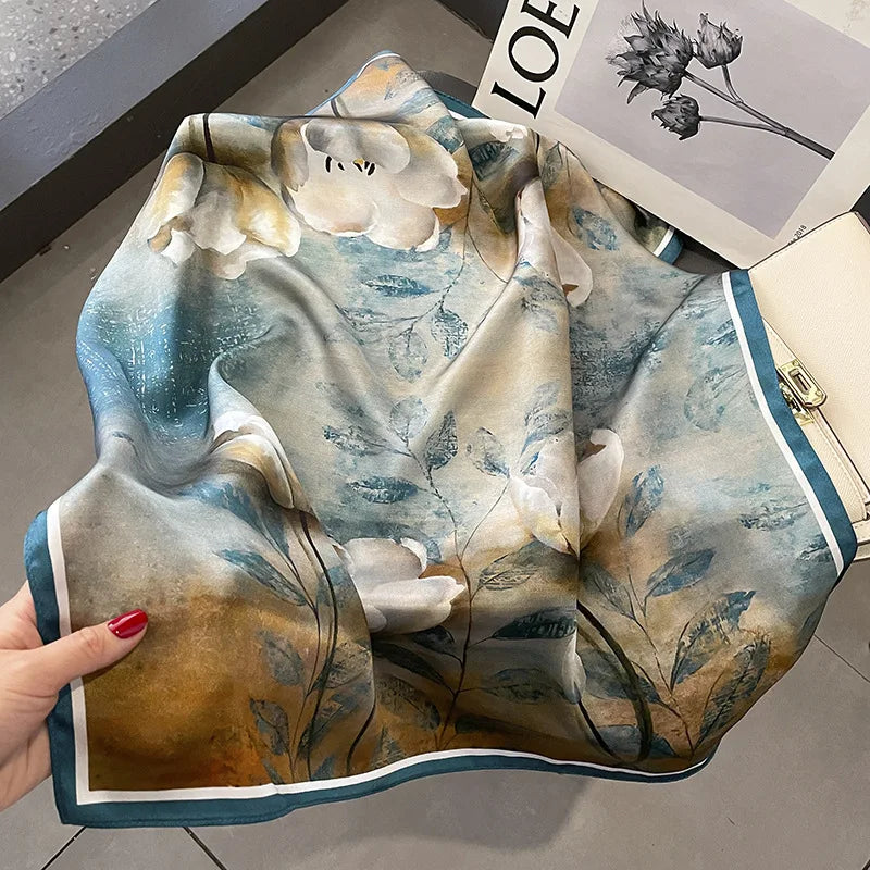 Foulard Carré en Soie Naturelle 65 cm - Accessoire Luxe 100% Soie de Mûrier - StudioSoie