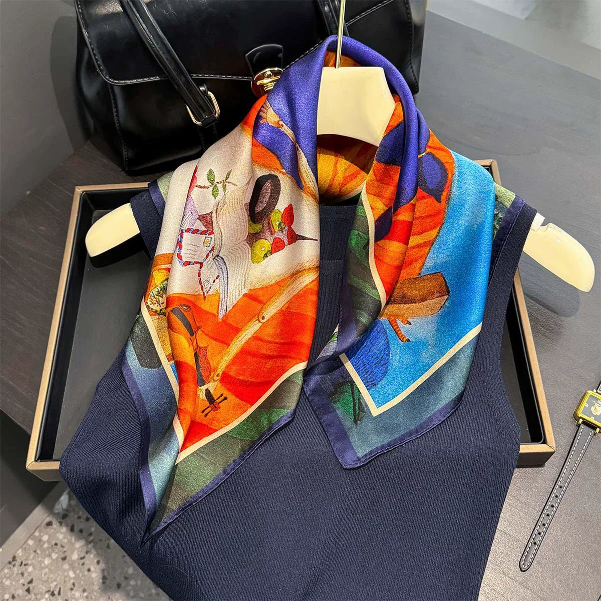 Écharpe - Foulard - Carré en Soie - Bandana - StudioSoie