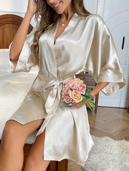 Pyjama en Satin - Kimono
