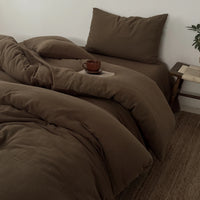 Påslakan i Skrynklig Bomull — Naturlig Mjukhet