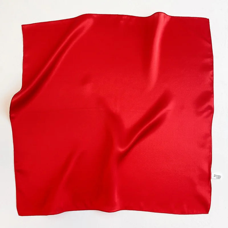 Nature Silk Neck Scarves Lady Foulard Lovely Strawberry Print 100% Real Silk Square Scarf for Women Bag Ribbon Hairband Kerchief - StudioSoie