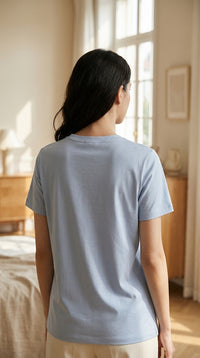 T-shirt en soie vu de dos - StudioSoie