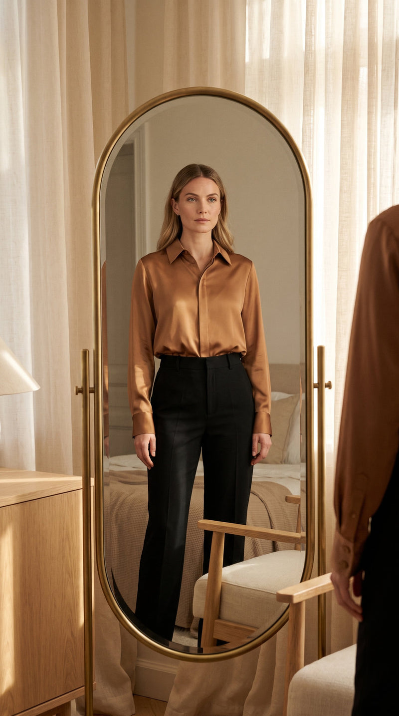Chemise en soie de mûrier 6A – visuel 1 – StudioSoie