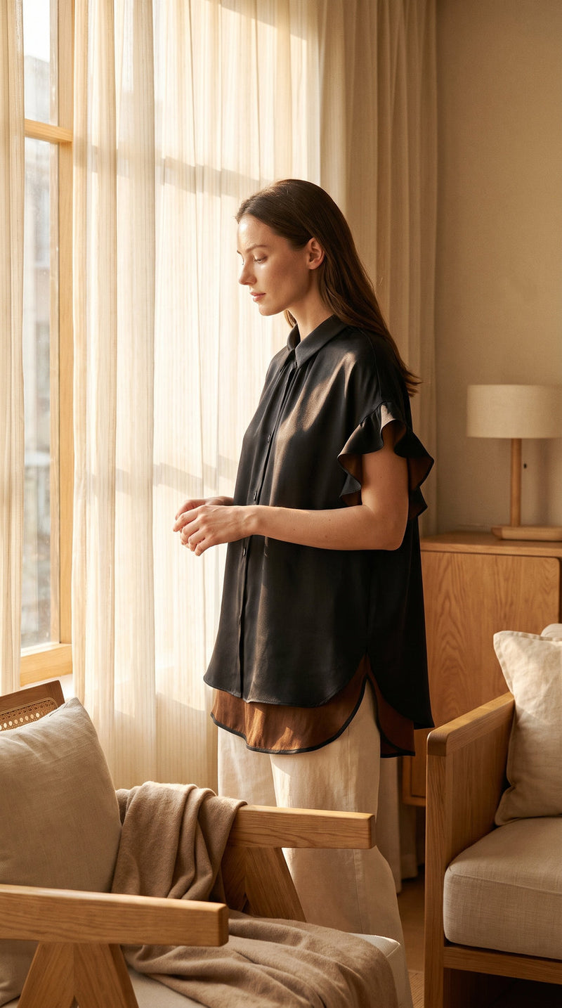 Chemise en soie xiangyun – visuel 2 – StudioSoie