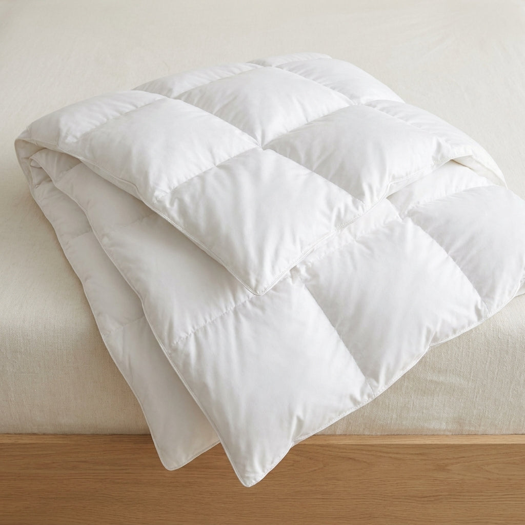 100% White Goose Down Comforter — Premium All Seasons Comfort