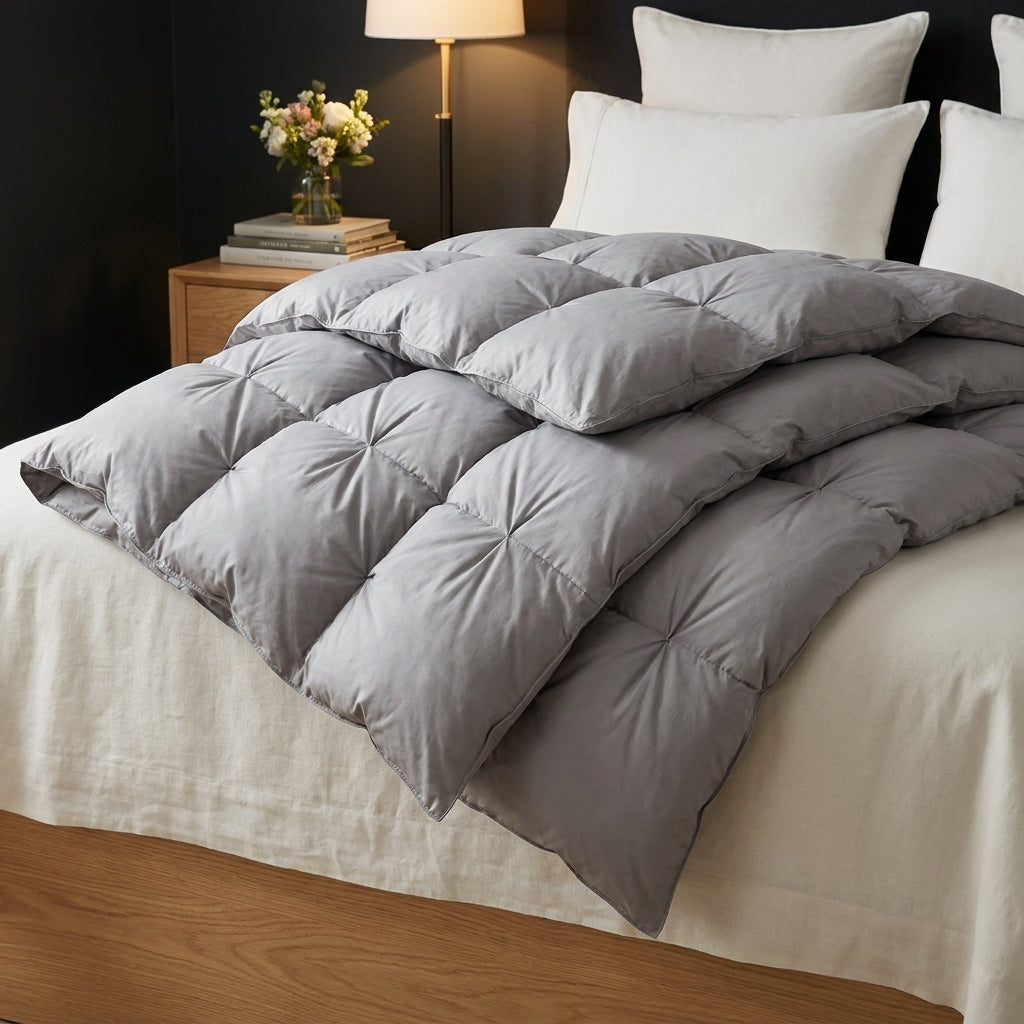 Couette en Duvet d'Oie Blanc 100% — Confort Premium Toutes Saisons - StudioSoie