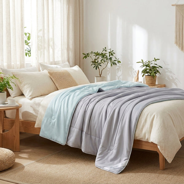 Couette d'Été Rafraîchissante – Légère & Toucher Soyeux