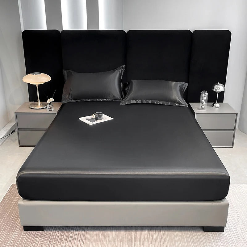 Drap Housse en Satin 160x200cm StudioSoie