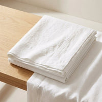 Drap Plat en Lin Français Lavé - Linge de Lit Luxe 100% Lin Naturel - StudioSoie