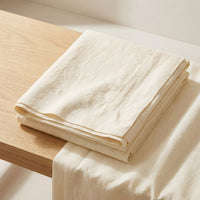 Drap Plat en Lin Français Lavé - Linge de Lit Luxe 100% Lin Naturel - StudioSoie