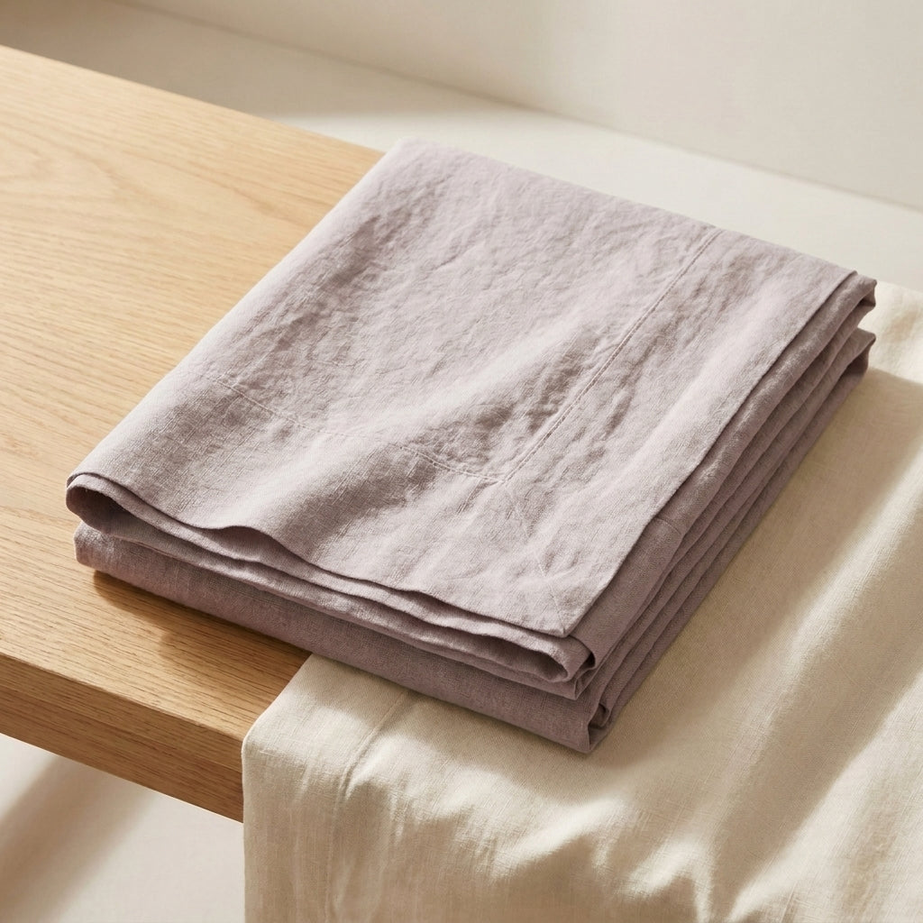 Drap Plat en Lin Français Lavé - Linge de Lit Luxe 100% Lin Naturel - StudioSoie