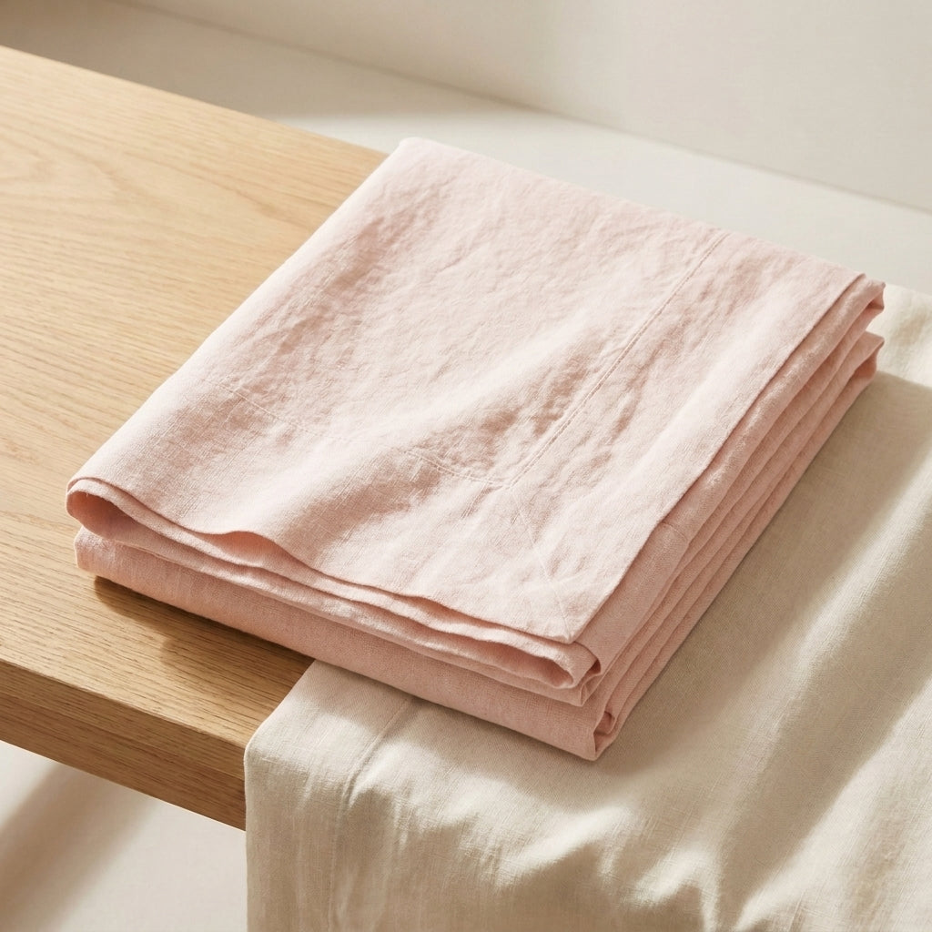 Drap Plat en Lin Français Lavé - Linge de Lit Luxe 100% Lin Naturel - StudioSoie