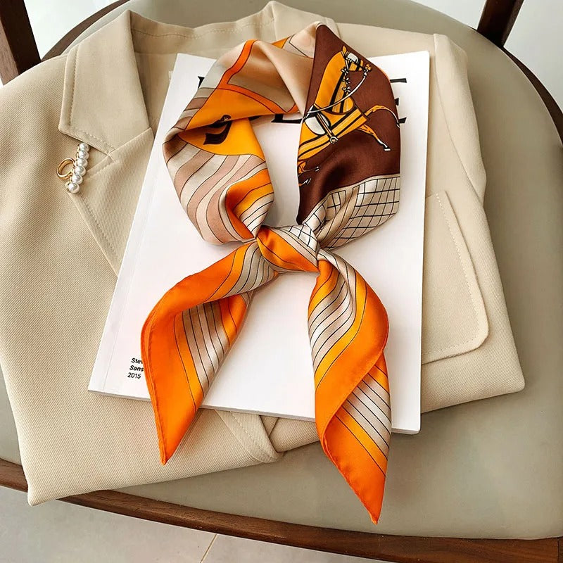 Foulard en Satin de Soie Luxueux
