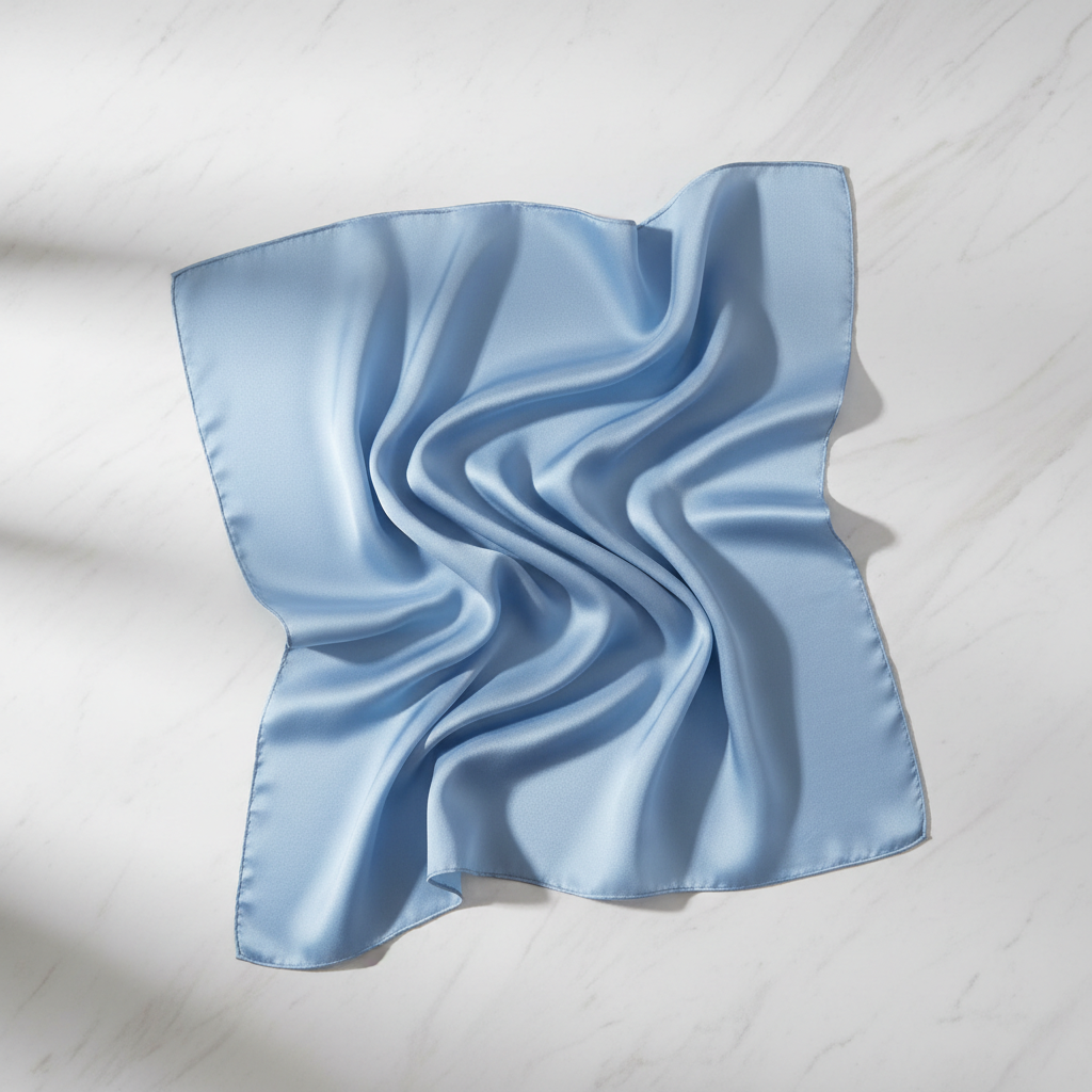 Silke Tørklæde i Morbærsilke 70 cm - Naturlig Elegance