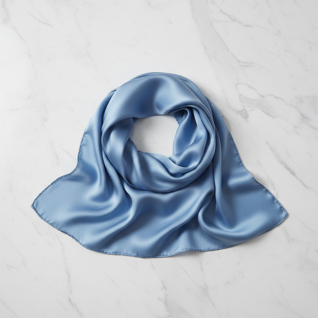 Silke Tørklæde i Morbærsilke 70 cm - Naturlig Elegance