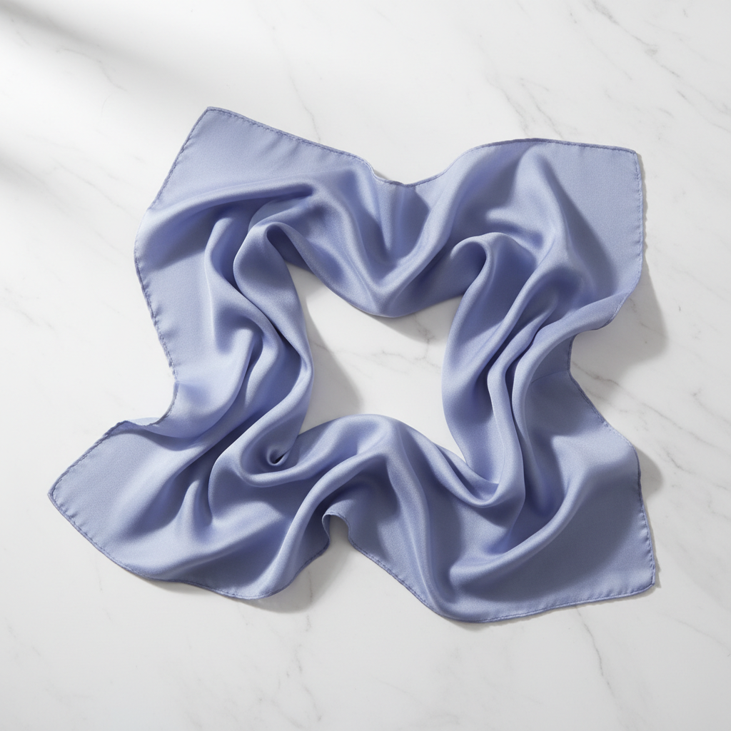 Silke Tørklæde i Morbærsilke 70 cm - Naturlig Elegance