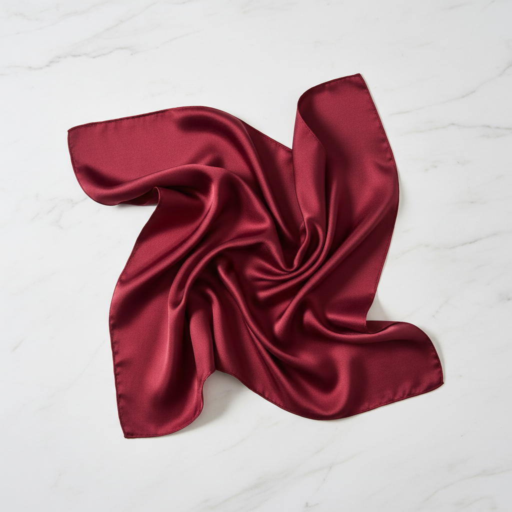 Silke Tørklæde i Morbærsilke 70 cm - Naturlig Elegance