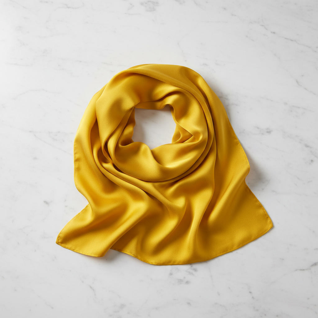 Silke Tørklæde i Morbærsilke 70 cm - Naturlig Elegance