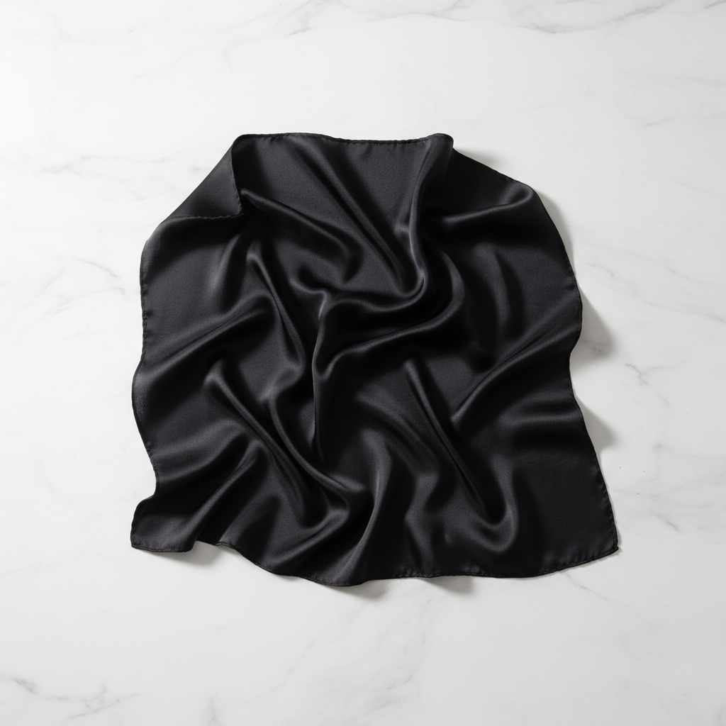 Silke Tørklæde i Morbærsilke 70 cm - Naturlig Elegance