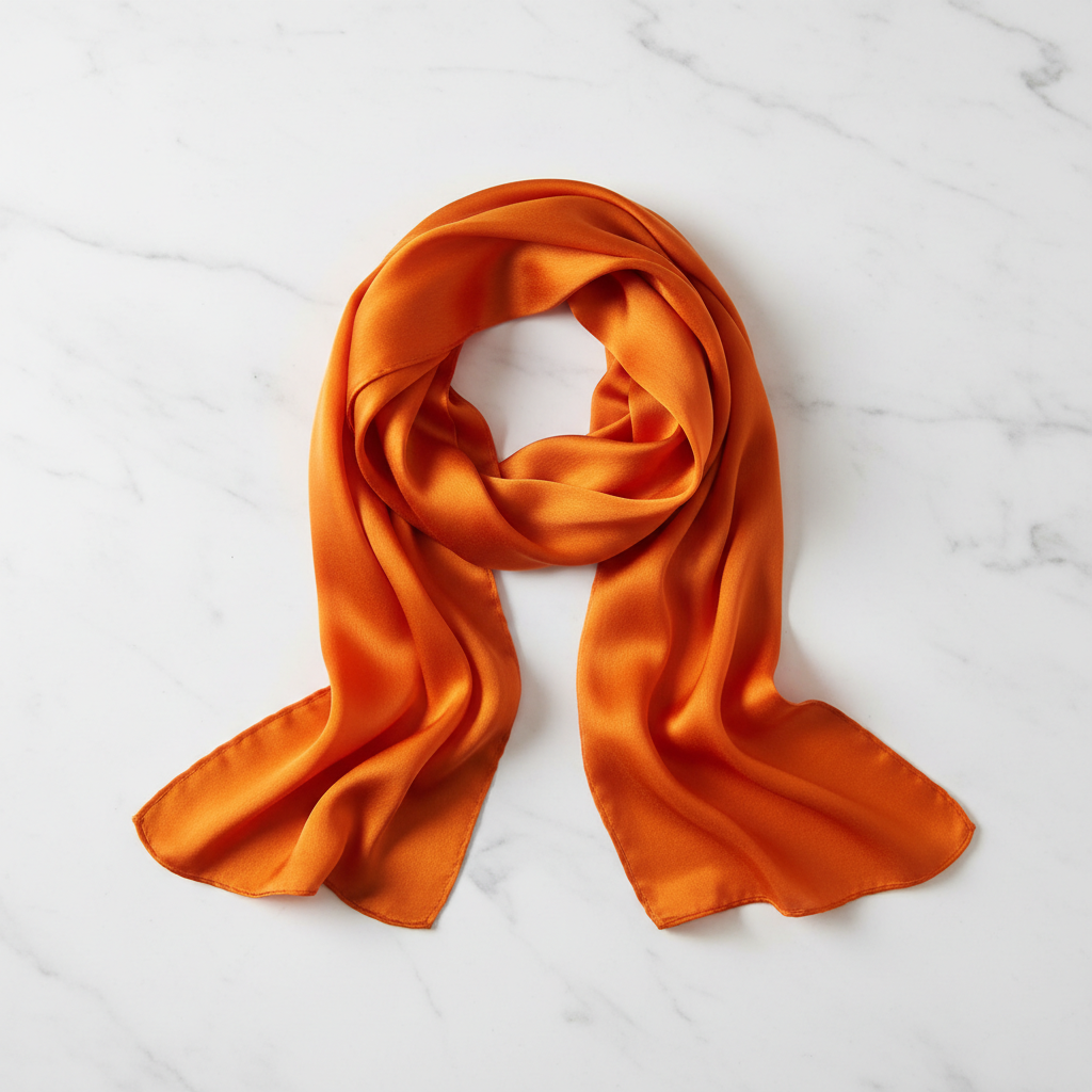 Silke Tørklæde i Morbærsilke 70 cm - Naturlig Elegance